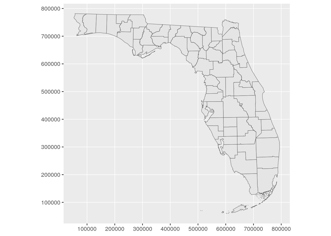 ggplot2 plot with modified graticule